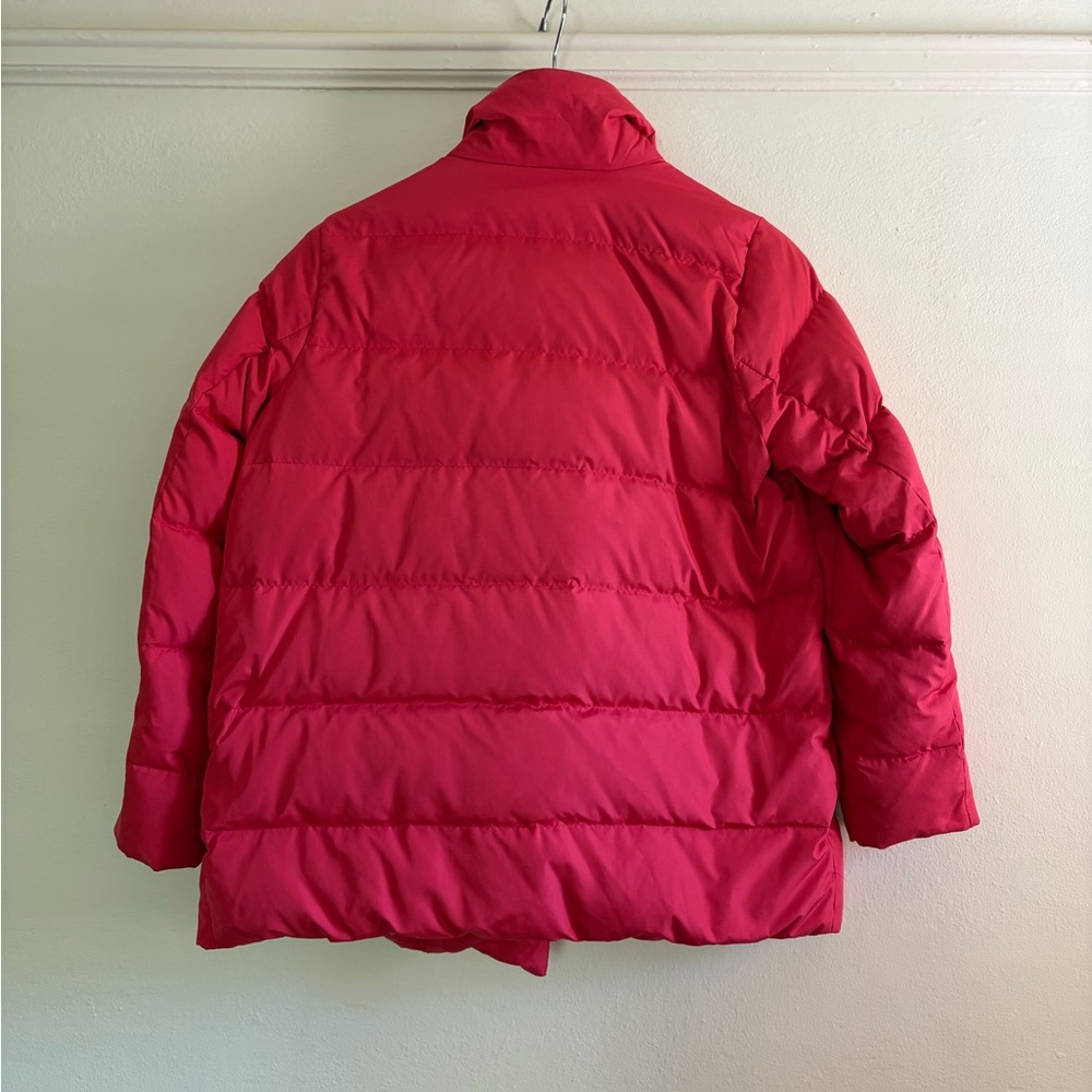 J. Jill Cherry Red Puffer Jacket - Picture 3 of 6